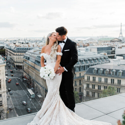 Elegancki plener ślubny w Paryżu we Francji